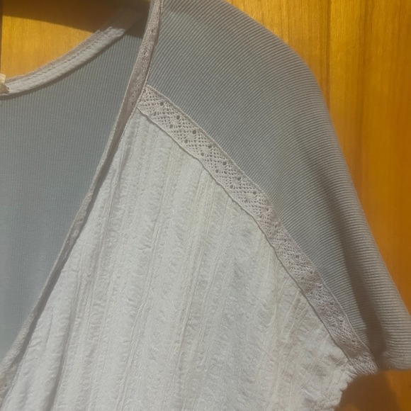 Pol Dress Size Small Blue Maxi Ruffle Tier Deep V Cottagecore Country Prairie - Picture 5 of 10